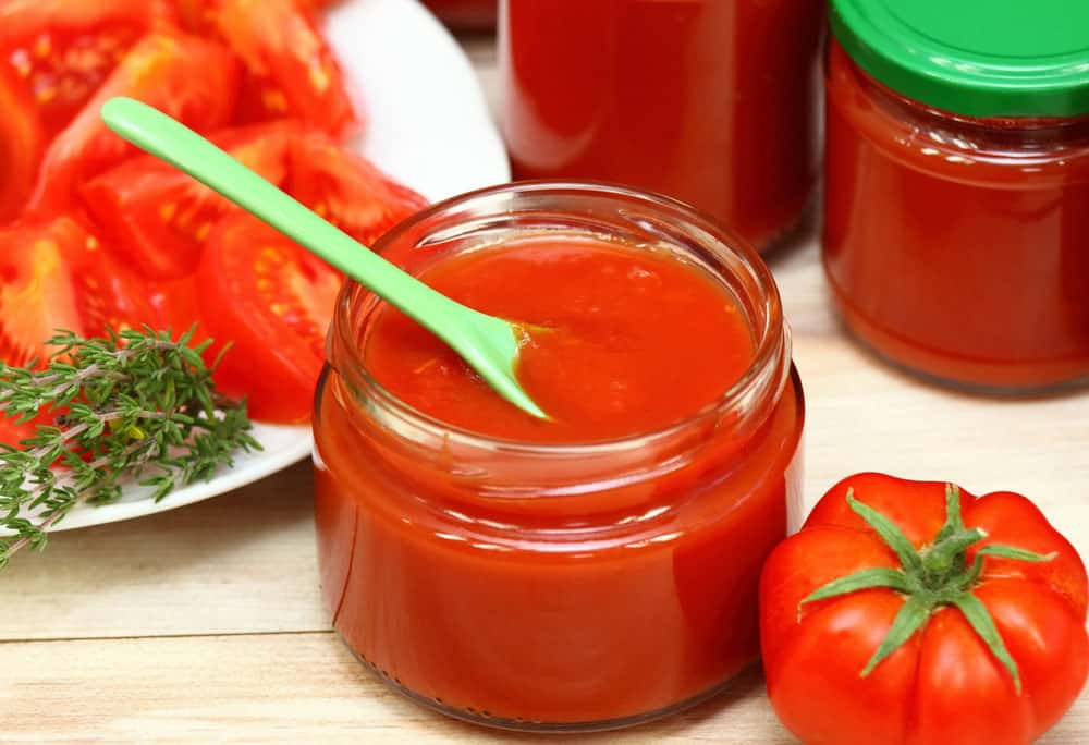 Tomato sauce jars