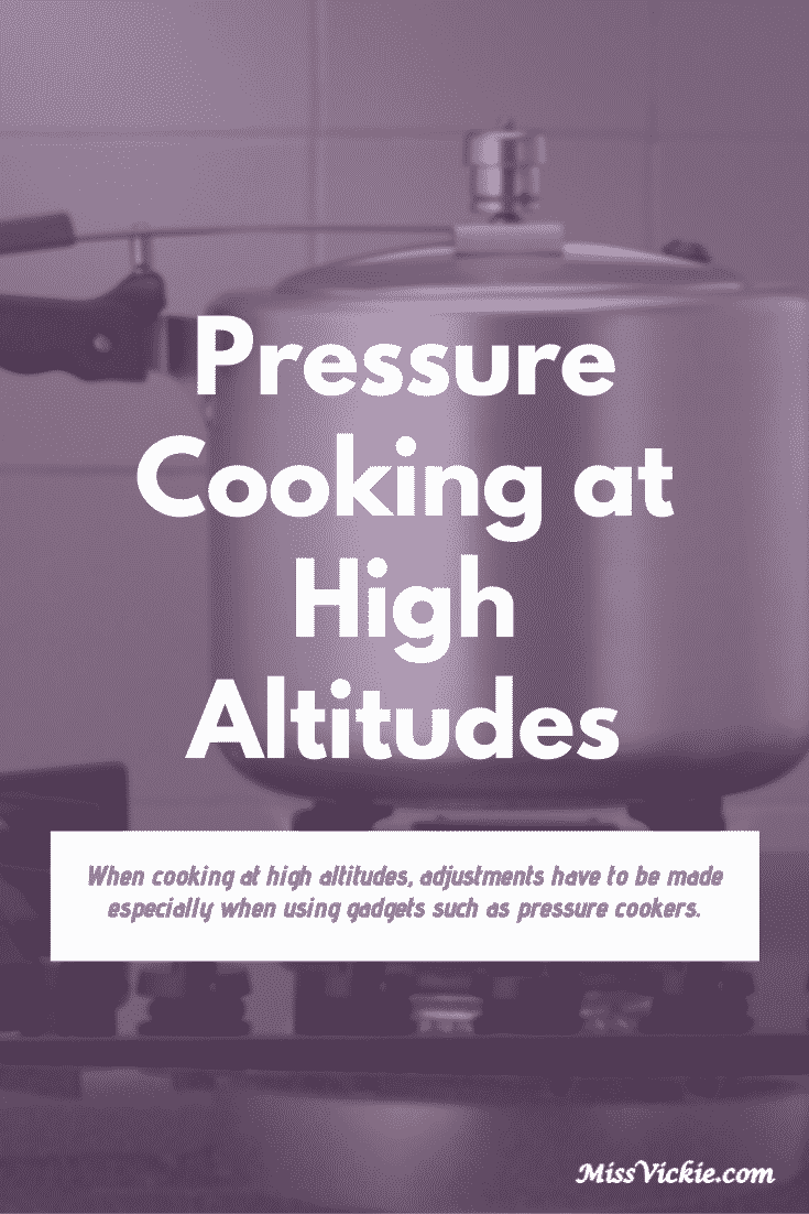 Pressure Cooking At High Altitudes