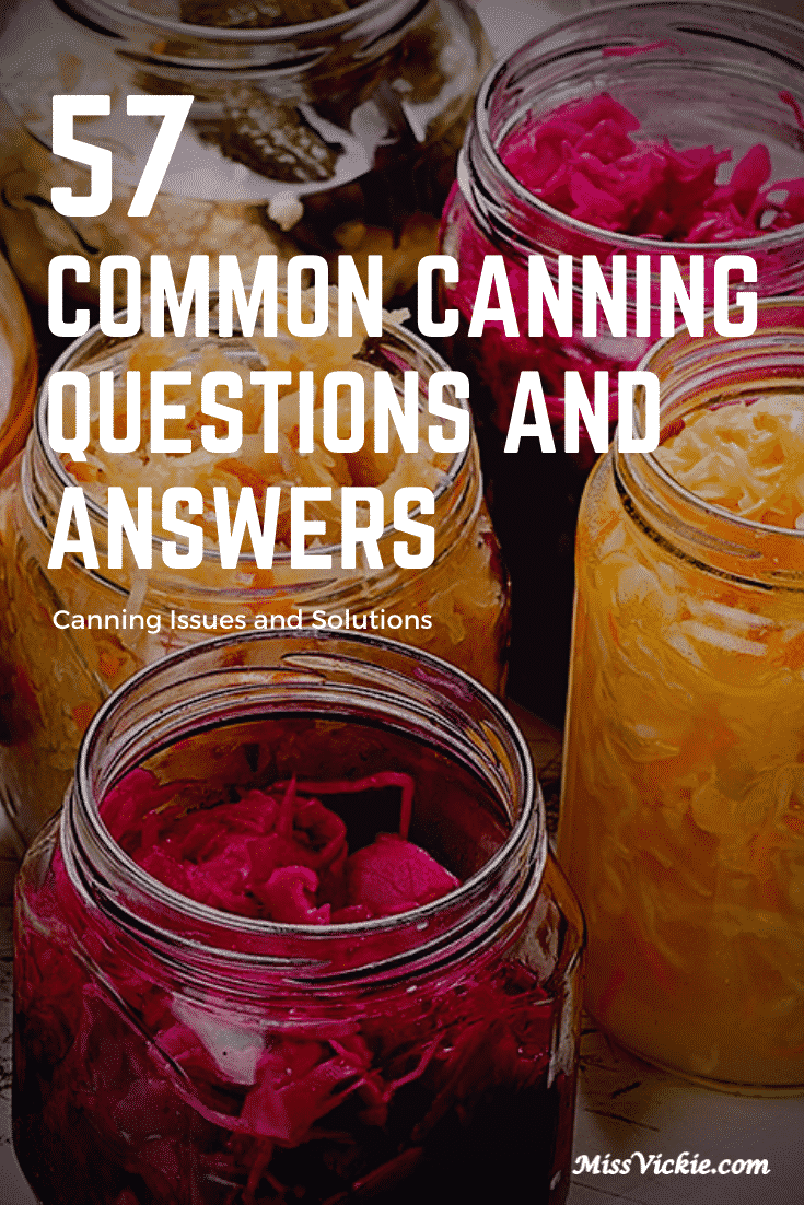 Common Canning Questions