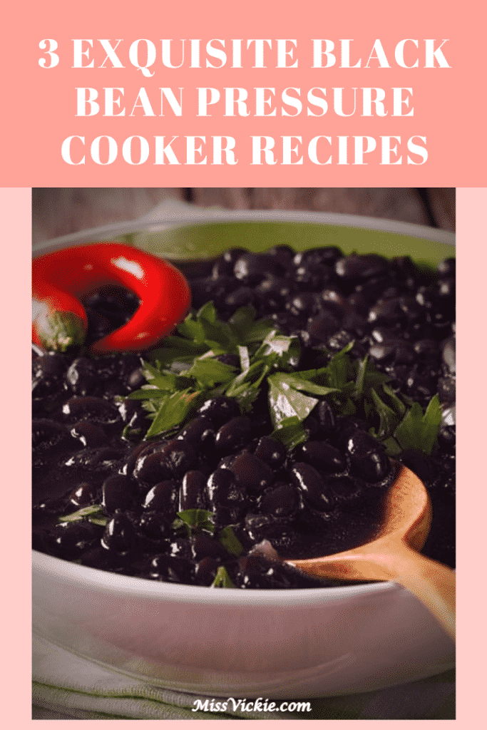 3 Exquisite Black Bean Pressure Cooker Recipes Miss Vickie