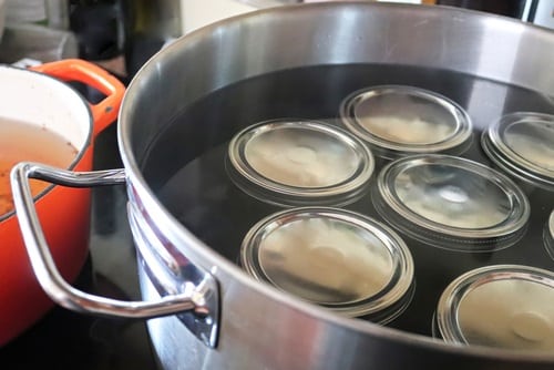 Place Cans in Water Bath