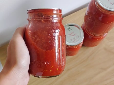 Preserved canned tomato