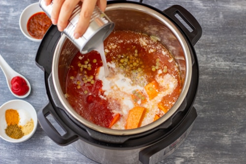 Pressure cooker curry