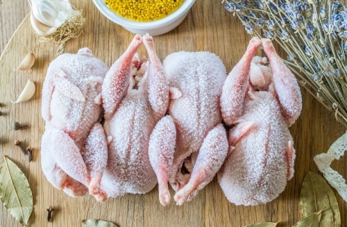 You can pressure cook a whole frozen chicken!