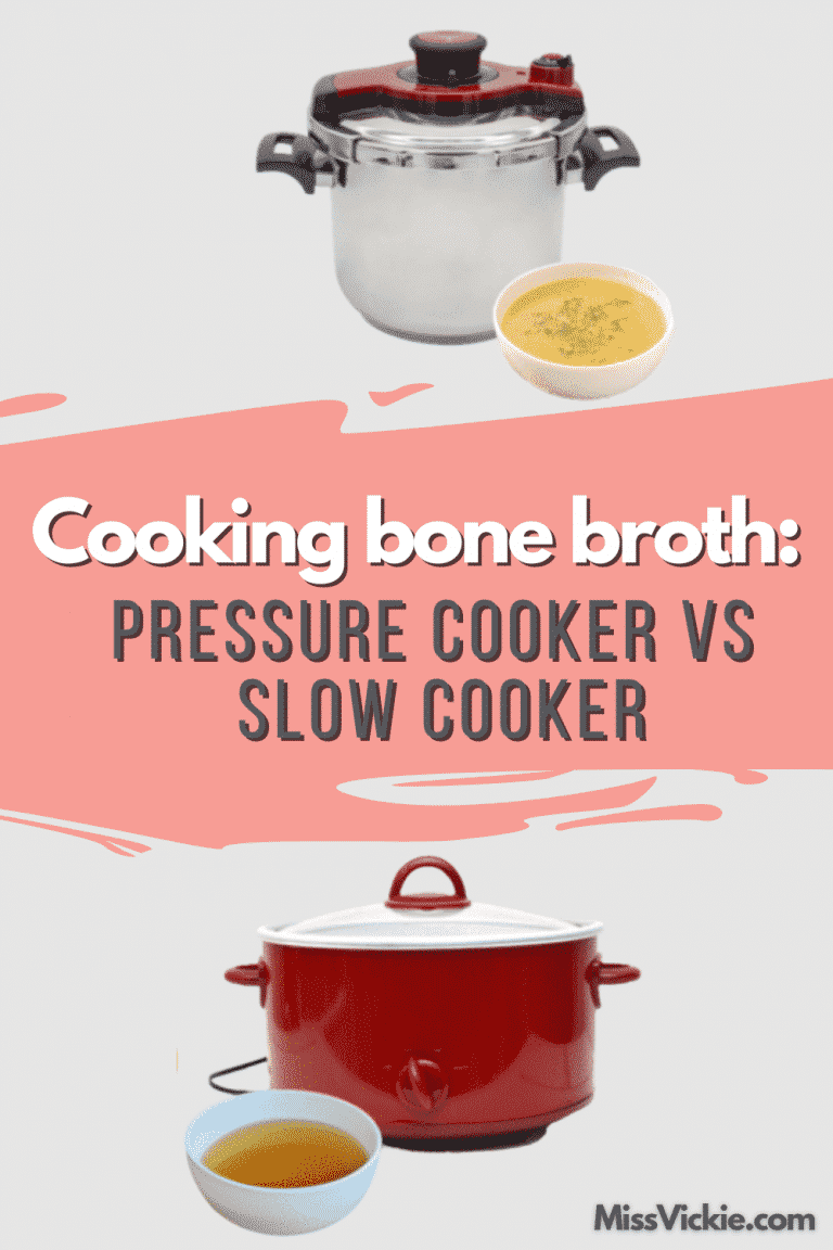 Cooking Bone Broth Pressure Cooker vs Slow Cooker Miss Vickie