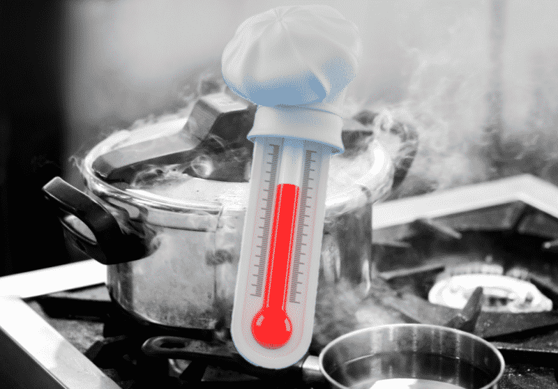 Pressure Cookers can reach 250° Fahrenheit!