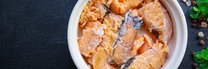 Properly canned salmon