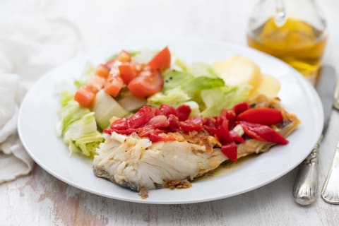 Cod fish salad