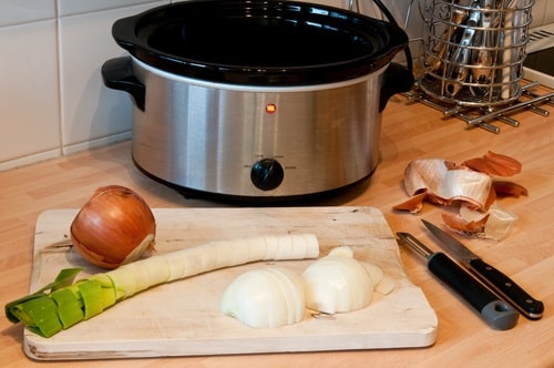 A slow cooker takes much longer to prepare the same dish