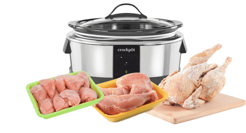 How Long To Cook Frozen Chicken In Crock Pot? - Miss Vickie