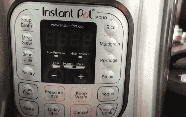 instant pot says on no timer