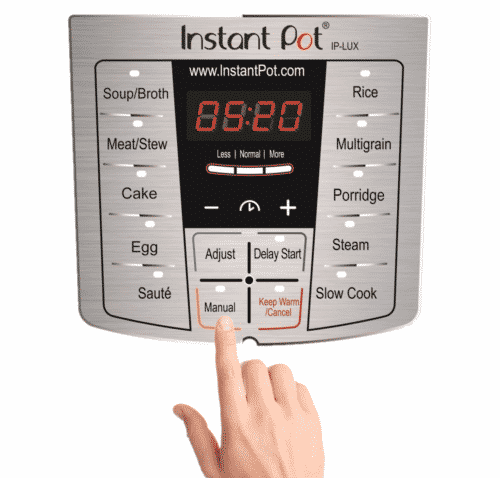 Instant Pot with a Manual button