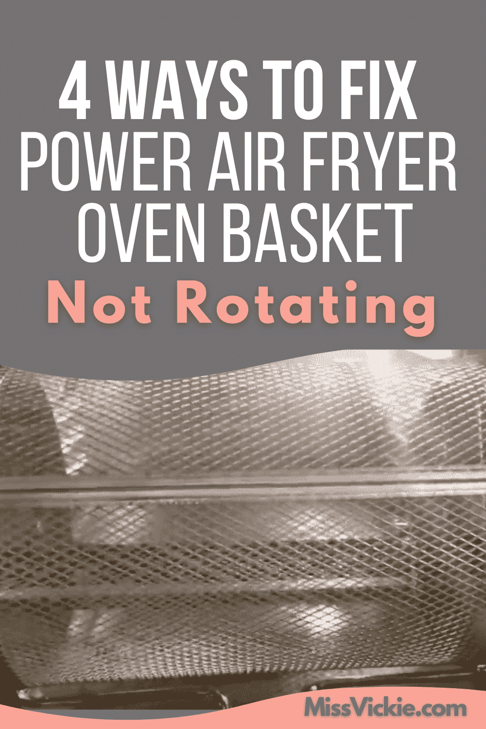 Power Air Fryer Oven Basket Not Rotating