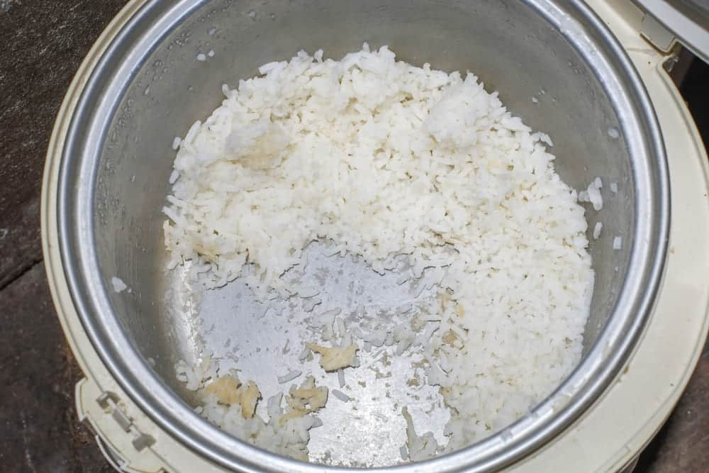 rice sticking to bottom of rice cooker