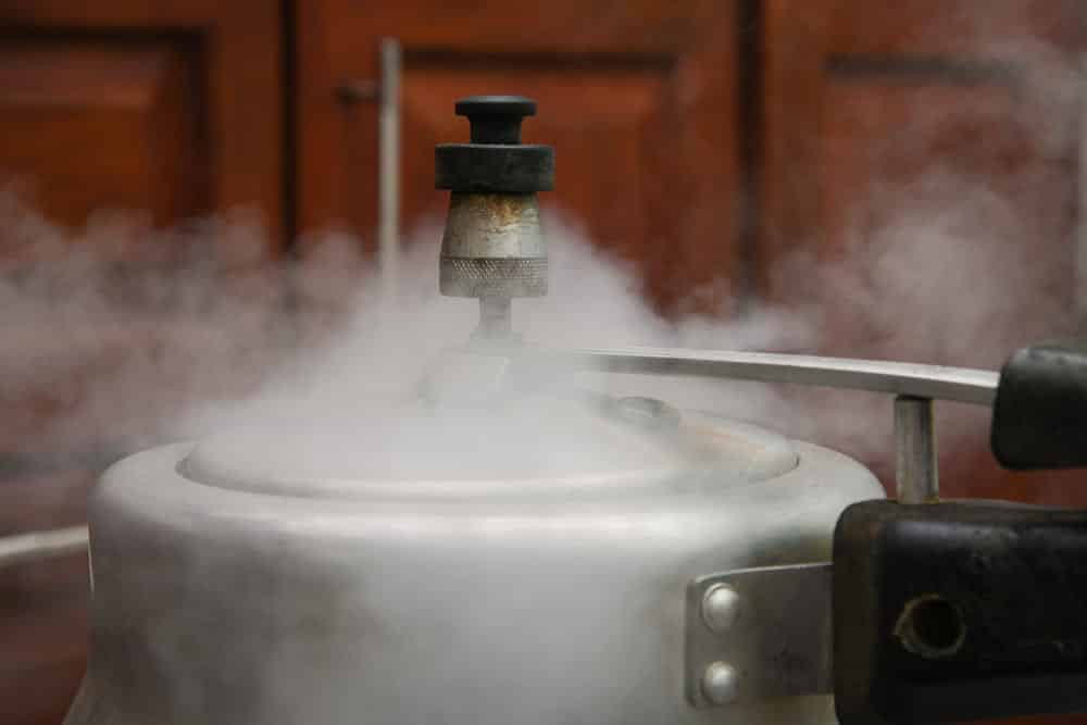 Pressure cookers work by using steam