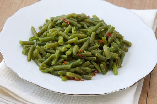 We don't recommend eating slimy green beans