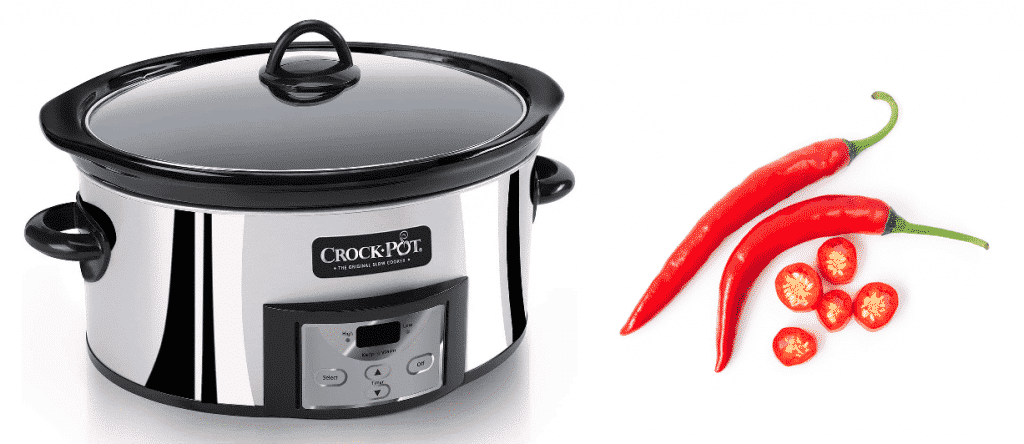 hvordan å tykne chili i crock pot