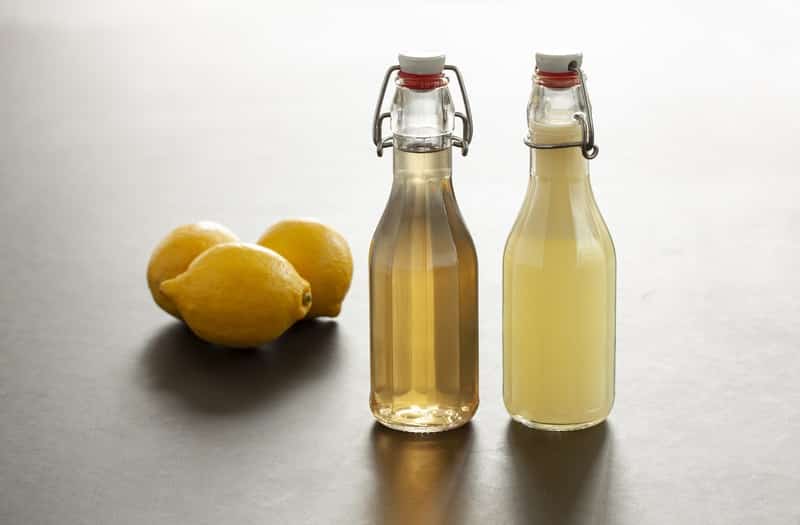 lemon syrup and juice