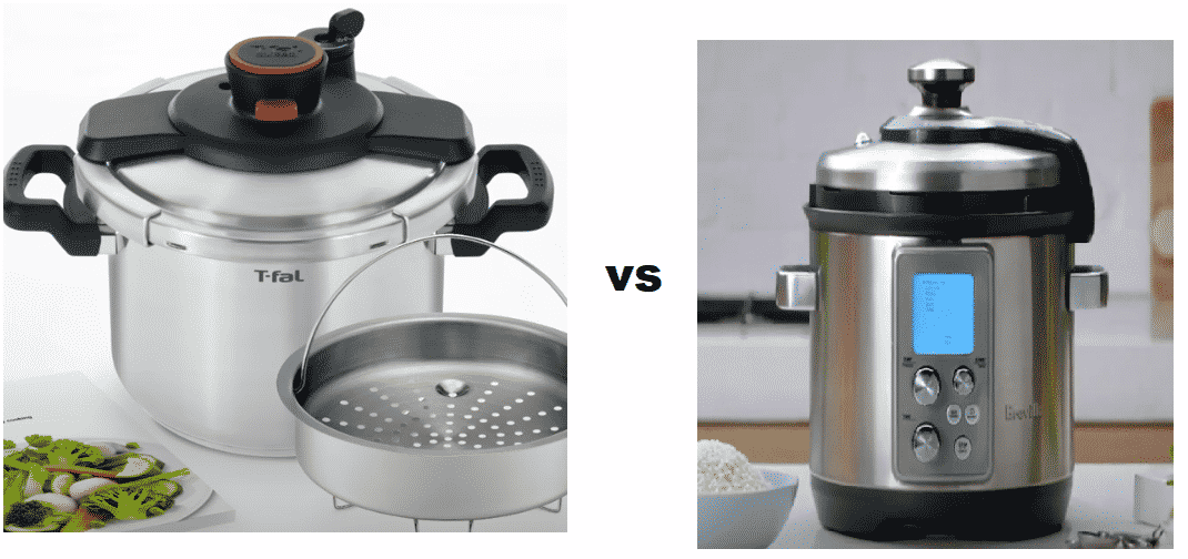 t fal pressure cooker vs breville