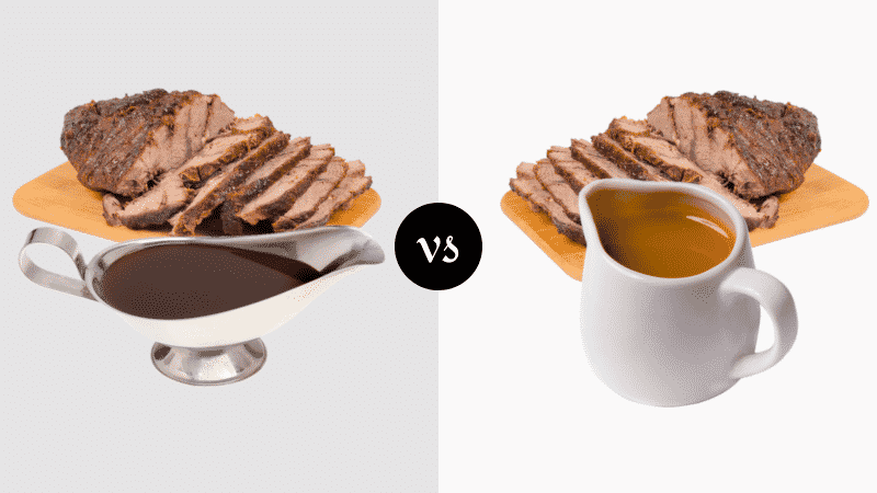 what is the difference between brown gravy mix and au jus mix