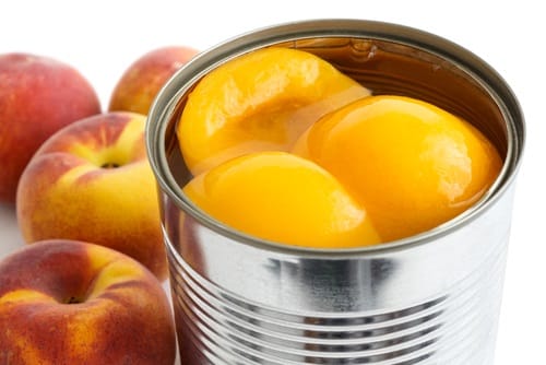 Canned peaches