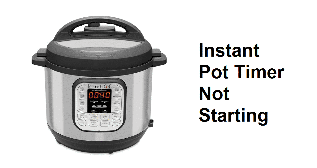 instant pot timer not starting