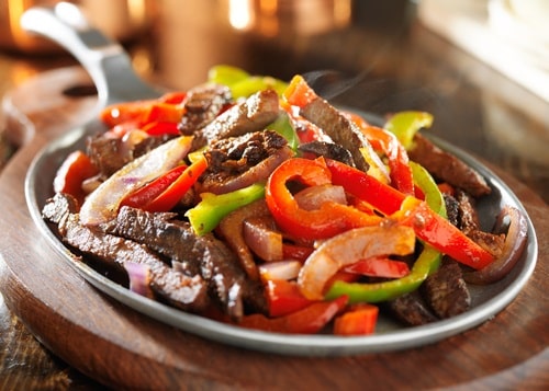 Hot Beef Fajitas