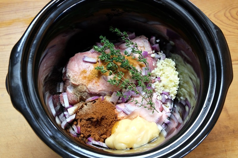 slow cooker pulled pork ingredients