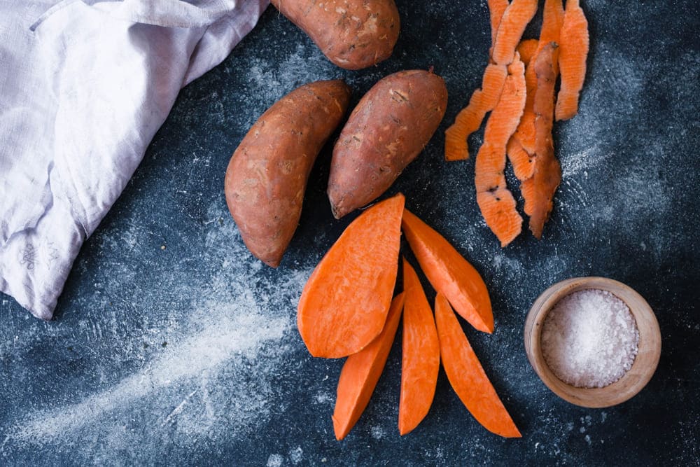 undercooked sweet potato