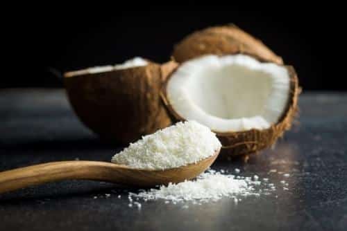 Desiccated coconut