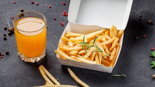 Store the fries in the original packaging