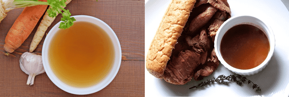 how to make au jus with beef consomme