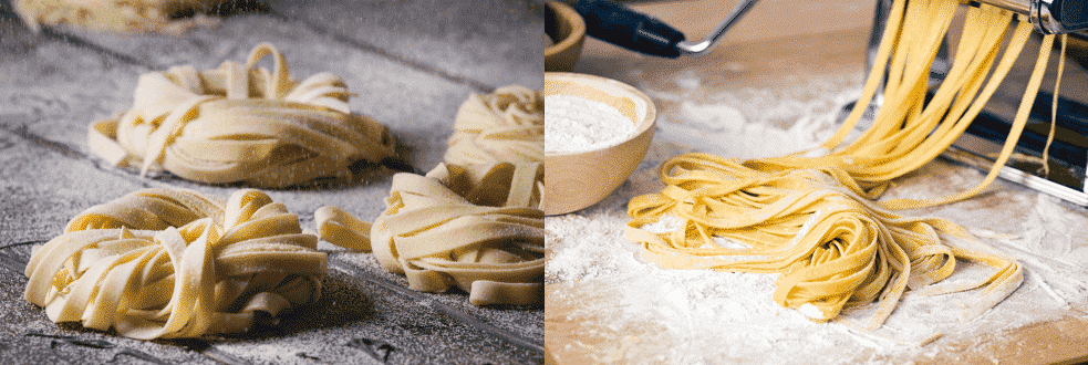 semolina pasta vs flour pasta