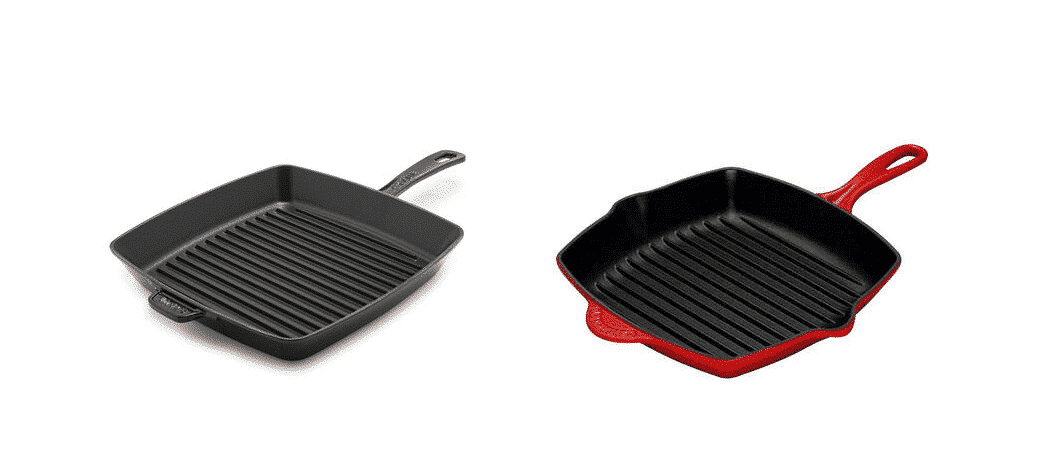 staub vs le creuset grill pan