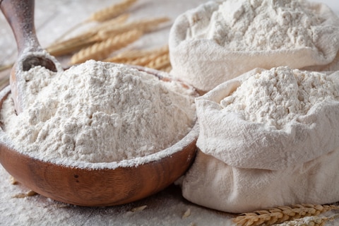 Wheat flour in kitchen