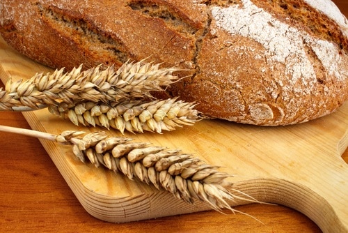 White flour can contain up to 14% gluten