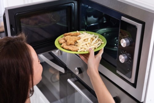 A microwave oven offers a speedy alternative