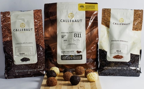 Callebaut is the slightly darker variety