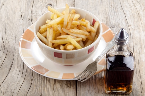 French fries and malt vinegar