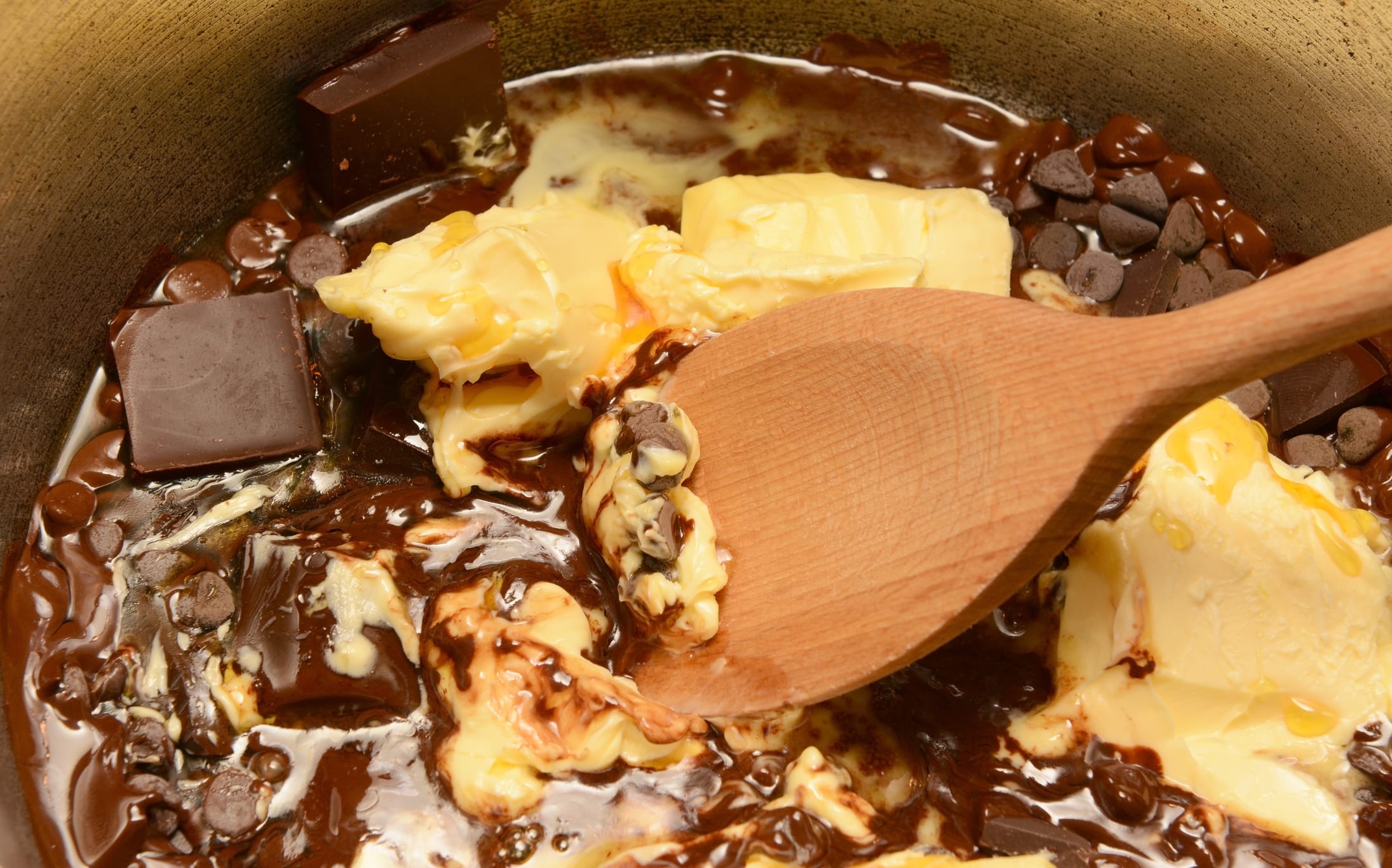 Melting Chocolate in butter