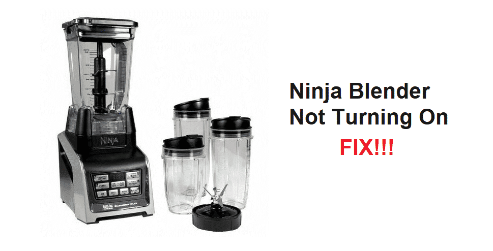 ninja blender will not turn on