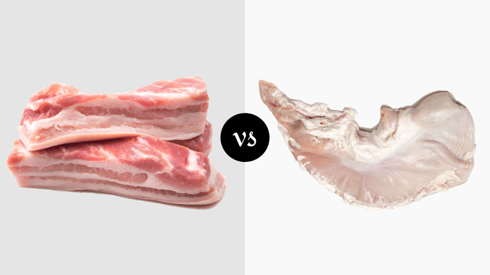 Pork Belly vs Pork Stomach