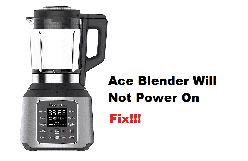 instant pot ace blender will not power on