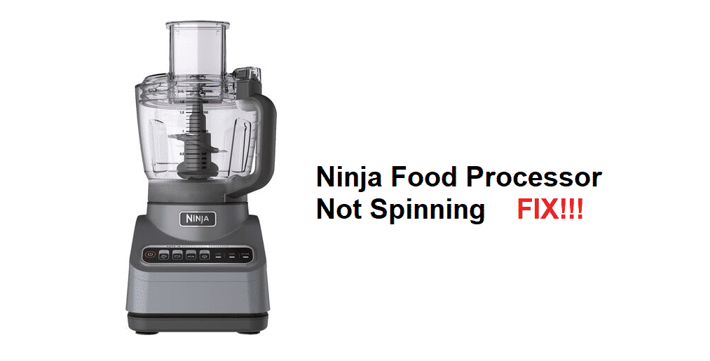 ninja food processor does not spin