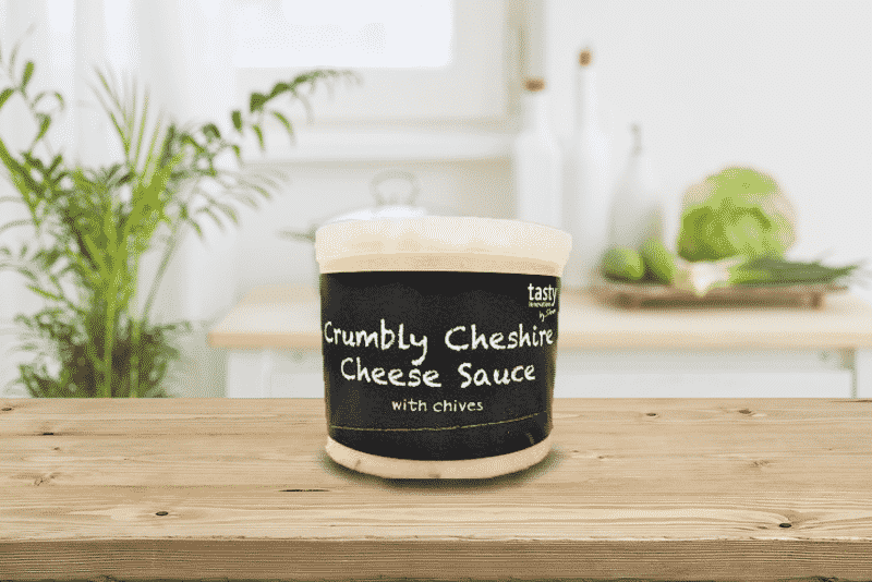 Crumbly Cheshire cheese sauce