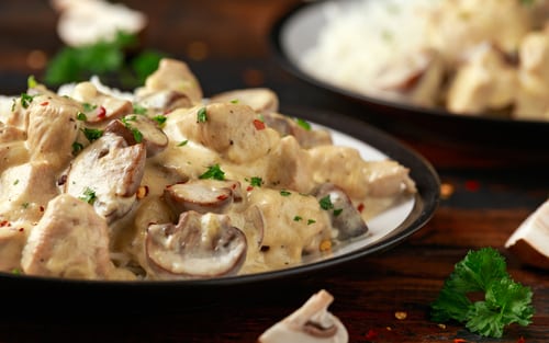 Chicken and mushroom