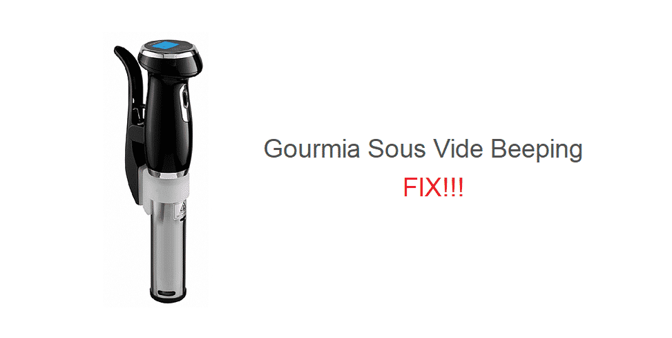 gourmia sous vide beeping