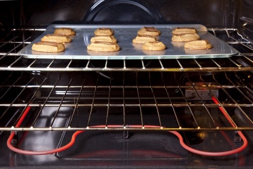 Baking cookies in a convection oven