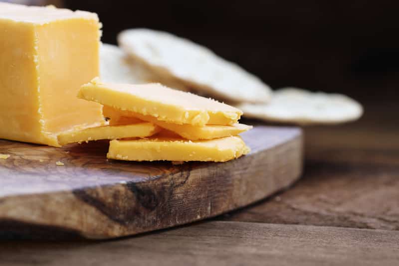 block cheddar cheese slices