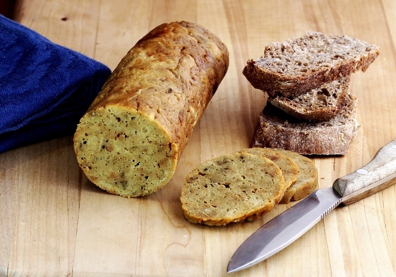 Seitan and bread